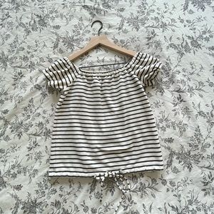 Madewell Striped Melody Off the Shoulder Top